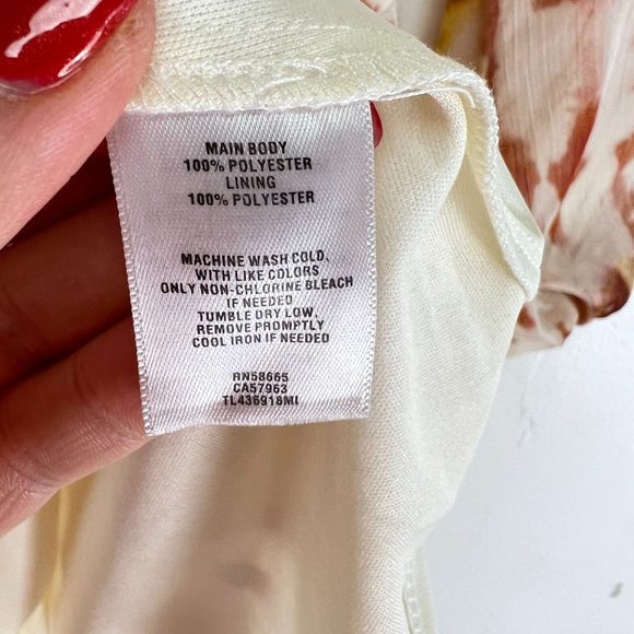 NWT LEITH Tan Faux Wrap Front Mini Dress V-Neck Size XS - Picture 8 of 9